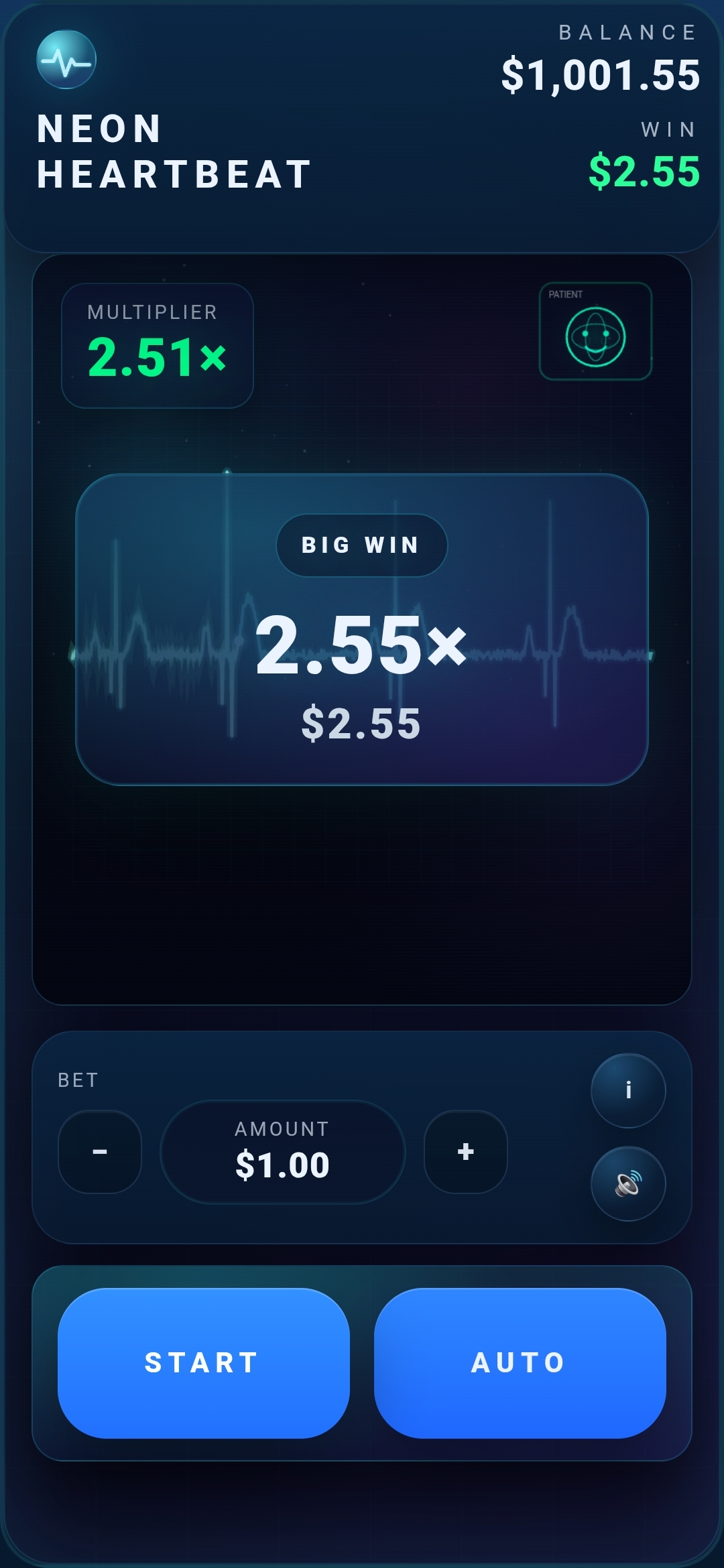 Neon Heartbeat Portrait